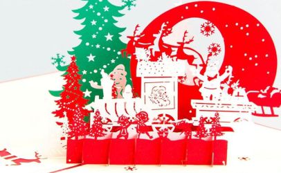 激光打标机制作圣诞主题纸品 今晚平安夜让我们一起嗨起来!